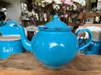 Blauw Emaille Theepot, Ophalen of Verzenden