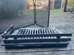 (Hoek) openhaard en accessoires, Huis en Inrichting, Haarden, Ophalen, Gebruikt, Vrijstaande haard, Houthaard