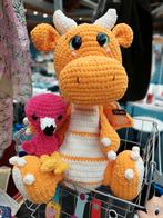 Gehaakte draak, Hobby en Vrije tijd, Breien en Haken, Ophalen of Verzenden, Nieuw, Haken, Overige typen