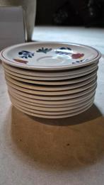 Boerenbont Theeschotel(s), Gebruikt, Ophalen of Verzenden, Kop(pen) en/of Schotel(s), Aardewerk
