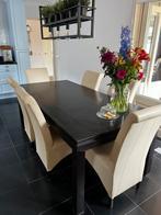 Eettafel met 6 stoelen 210 x 100 evt ook los te koop, Ophalen, Zo goed als nieuw