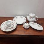 Vintage Bohemen Servies 1 Persoon - Bloemen Porselein, Huis en Inrichting, Keuken | Servies, Ophalen, Gebruikt, Overige stijlen