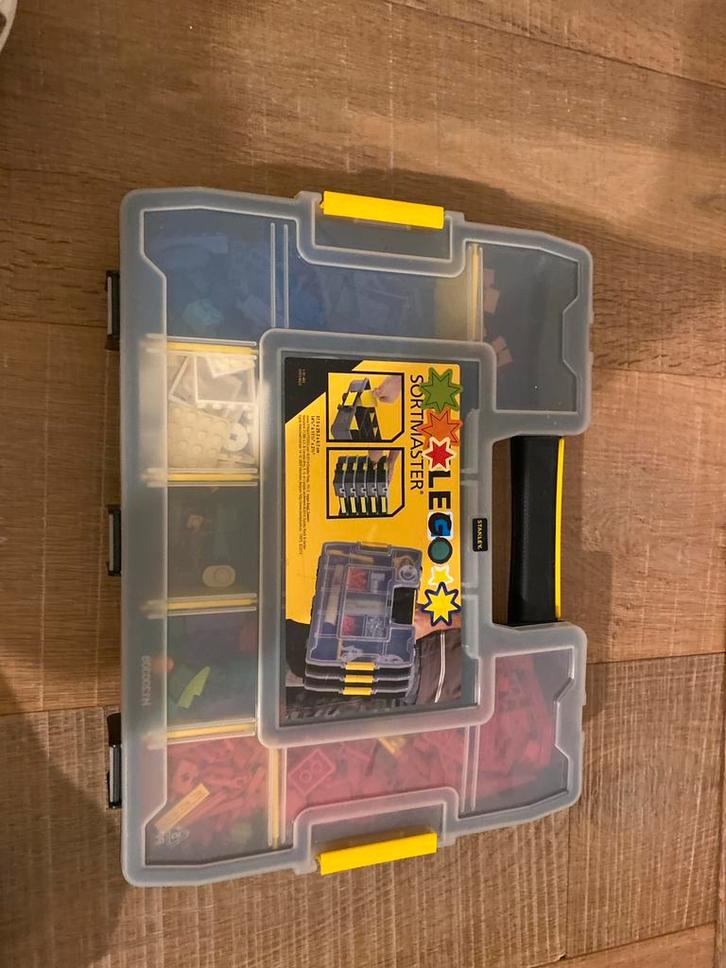 Lego sorteerbak met gesorteerde Lego, Doe-het-zelf en Verbouw, Gereedschapskisten, Gebruikt, Gevuld, Ophalen of Verzenden