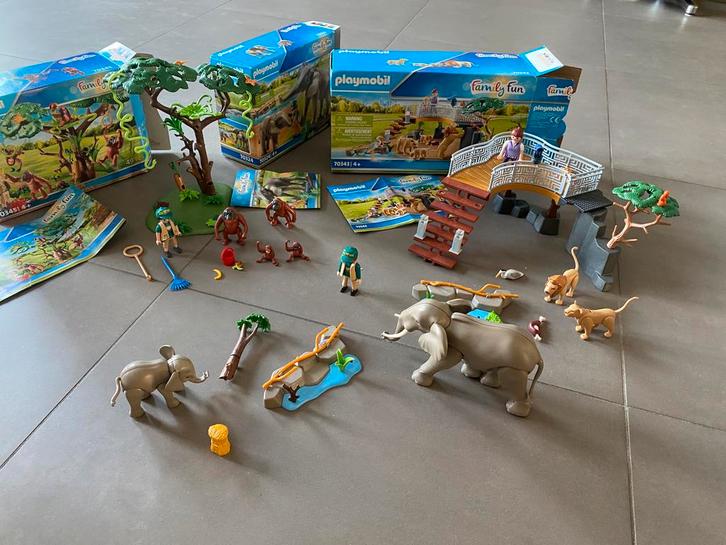 Playmobil Family Fun dierentuinmix 70324, 70343, 70345, Kinderen en Baby's, Speelgoed | Playmobil, Gebruikt, Ophalen of Verzenden