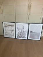 3 zwarte houten foto poster lijsten 50 x 70 posters desenio, Ophalen, Zo goed als nieuw