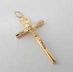 Prachtig 18 karaat Gouden Kruis - Kruisje met Christus, Jw, Verzenden, Nieuw, Kruis of Symbool