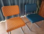 Eetkamerstoelen, Huis en Inrichting, Stoelen, Ophalen, Gebruikt, Blauw, Vier
