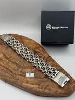 “BAWON XL” buddha to buddha 25cm• Maat: F “GEPOLIJST”, Ophalen of Verzenden, Zo goed als nieuw, Zilver, Zilver