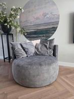 Passe partout pastille lounge fauteuil velvet steel, Huis en Inrichting, Fauteuils, Ophalen, Zo goed als nieuw, Stof