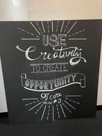 Groot krijtbord 143x156, Ophalen, Gebruikt