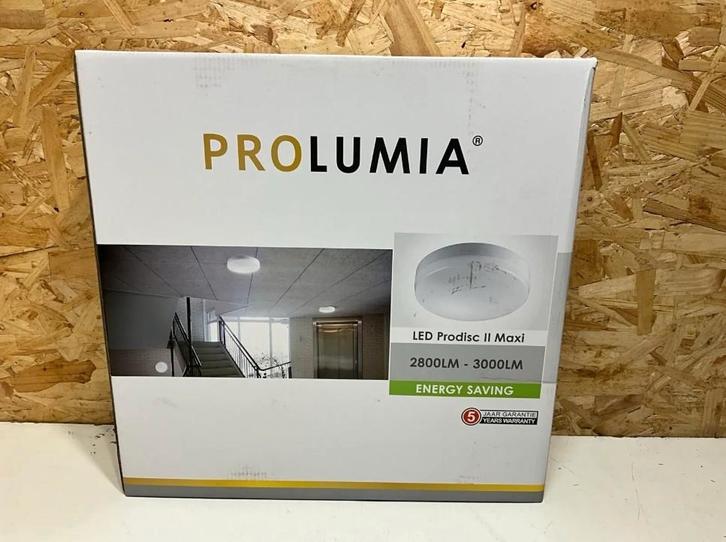Prolumia LED Prodisc II Maxi Plafondlamp 30W (NIEUW IN DOOS), Huis en Inrichting, Lampen | Plafondlampen, Nieuw, Kunststof, Ophalen