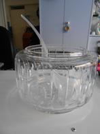 Glazen Bowlschaaal met Lepel, Ophalen of Verzenden