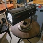 Grote theaterlamp op remschijf, Ophalen