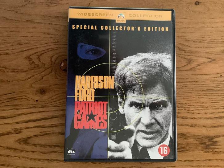 1) Patriot Games- (Jack Ryan) Harrison Ford, James Fox., Cd's en Dvd's, Dvd's | Actie, Zo goed als nieuw, Actiethriller, Vanaf 16 jaar
