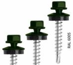 50st 2 kleuren GROEN sandwich paneel schroeven 55 dak wand, Ophalen of Verzenden, Nieuw, Minder dan 180 cm, Balken