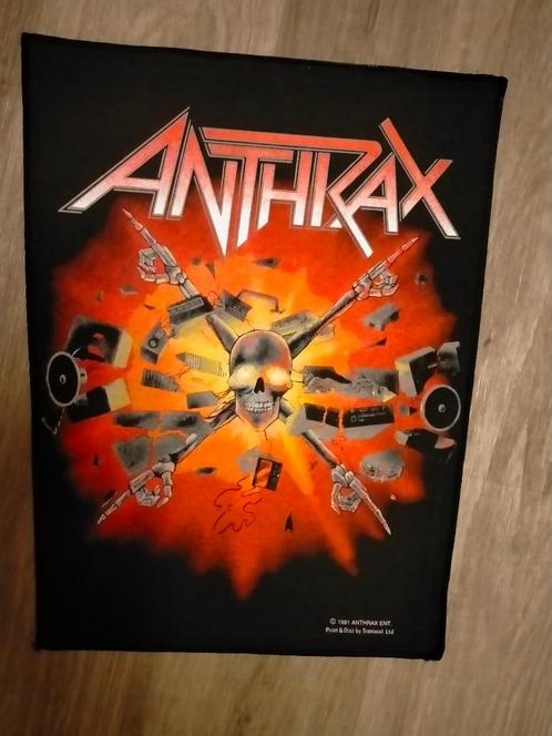 Anthrax Got the Time vintage muziek backpatch back patch, Verzamelen, Muziek, Artiesten en Beroemdheden, Zo goed als nieuw, Ophalen of Verzenden