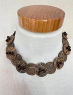Handgemaakte vintage ketting, Ophalen of Verzenden, Gebruikt, Bruin, Overige materialen