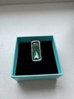 Uno 50 zilveren ring met groene toermalijn steen, mt 17, Sieraden, Tassen en Uiterlijk, Ringen, Ophalen of Verzenden, Met edelsteen