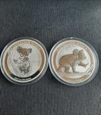 2 Stuks 1 oz Zilver KOALA 2015 en 2016., Ophalen of Verzenden, Zilver