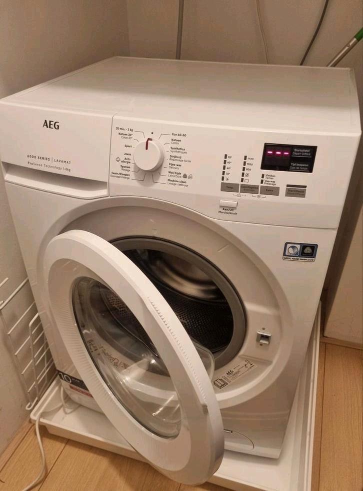 AEG LF61R840 6000 ProSense Wasmachine, Witgoed en Apparatuur, Wasmachines, Zo goed als nieuw, 6 tot 8 kg, 85 tot 90 cm, 1200 tot 1600 toeren