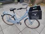 licht blauwe fiets met krat, Minder dan 47 cm, Ophalen, Gebruikt, Overige merken