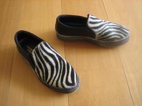 Italiaans Design zebravacht schoenen SPAZIOMODA 36 snazzeys, Kleding | Dames, Schoenen, Zo goed als nieuw, Instappers, Zwart, Verzenden