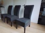 Eetkamerstoelen, Ophalen, Gebruikt, Bruin, Stof