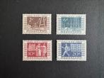 1952 Tentoonstellingszegels ITEP NVPH nr 592-595 ongestemp, Postzegels en Munten, Postzegels | Nederland, Verzenden, Na 1940