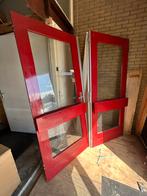 Dubbele openslaande deuren totaal 185,5 x 213, Doe-het-zelf en Verbouw, Deuren en Horren, 120 cm of meer, Ophalen of Verzenden