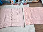2x Jollein Box kleden 75x95 roze - speelkleed, Ophalen, Zo goed als nieuw, 85 tot 100 cm, Deken