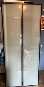 Bruine Pax Kastdeuren 236cm, Gebruikt, 200 cm of meer, Glas, Met deur(en)
