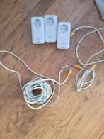 DVS 650 Powerline Adapters - Set van 3 met kabel, Ophalen of Verzenden, Gebruikt