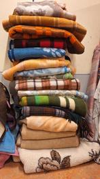 15 vintage dekens. Wol, scheerwol, aabe, tetem, didas, acryl, Verzenden, Wol, 200 cm of meer, 120 cm of meer