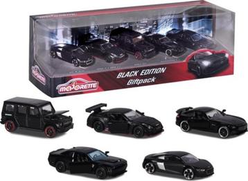 Majorette Black Edition 5 stuks Giftpack -7,5cm - Voertuigen beschikbaar voor biedingen