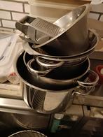 Pannen en potten collectie, Gebruikt, Inductieplaat, Pannenset, Ophalen of Verzenden