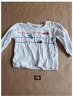 Wit shirt met auto's Maat 50 hh, Zeeman, Onbekend, Ophalen of Verzenden, Zo goed als nieuw