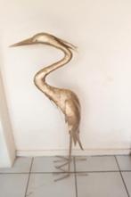 Gouden reiger / ooievaar handmade metaal, Ophalen
