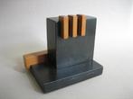 Oude boekensteun Haagse Amsterdamse School Art Deco hout, Ophalen of Verzenden