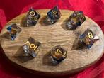 Blauwe D&D dobbelstenen set met gouden glitter hart, Ophalen of Verzenden, Nieuw