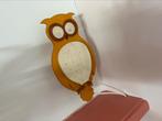 De Noest houten nachtlampje wandlamp bosuil, Ophalen of Verzenden, Gebruikt, Lamp