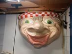Polyester kop,decoratief masker,carnaval kop,themafeest item, Hobby en Vrije tijd, Ophalen of Verzenden, Zo goed als nieuw, Carnaval