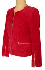 Nieuw Sandro Paris suède jasje, blazer, jack, rood, Mt. S, Verzenden, Sandro, Nieuw, Jasje