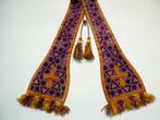 Liturgische kleding stola paars lila brokaat lint ca. 1900, Ophalen of Verzenden