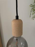 2 stuks Houten Plafondlamp met LED E27, Ophalen of Verzenden, Zo goed als nieuw, Hout, 75 cm of meer