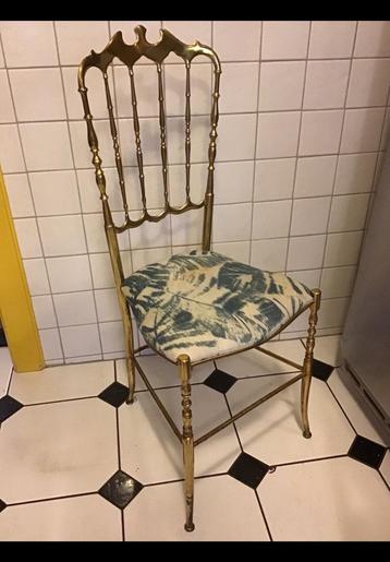 1 Stuk koperen, italiaanse Chiavari stoel. Koper / messing. beschikbaar voor biedingen