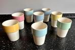 8 Melkbekers Sphinx Maastricht pastel, Huis en Inrichting, Keuken | Servies, Ophalen of Verzenden, Zo goed als nieuw, Overige stijlen