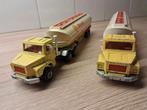 4 Majorette Shell Tankauto's + DAF Remia Vrachtwagens 1:60, Ophalen of Verzenden, Gebruikt, Bus of Vrachtwagen