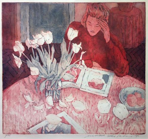 Marcel Schellekens - Interieur, Antiek en Kunst, Kunst | Etsen en Gravures, Ophalen of Verzenden