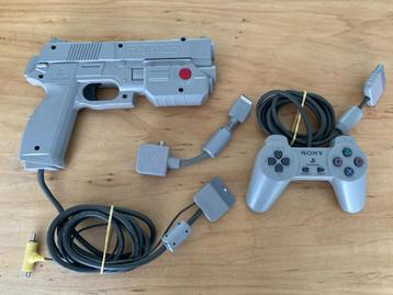 PS1 Namco G-Con (GunCon) & PS1 Controller