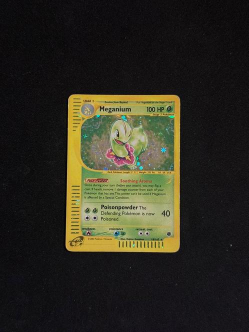 Meganium 18/165 Holo, Hobby en Vrije tijd, Verzamelkaartspellen | Pokémon, Zo goed als nieuw, Losse kaart, Ophalen of Verzenden